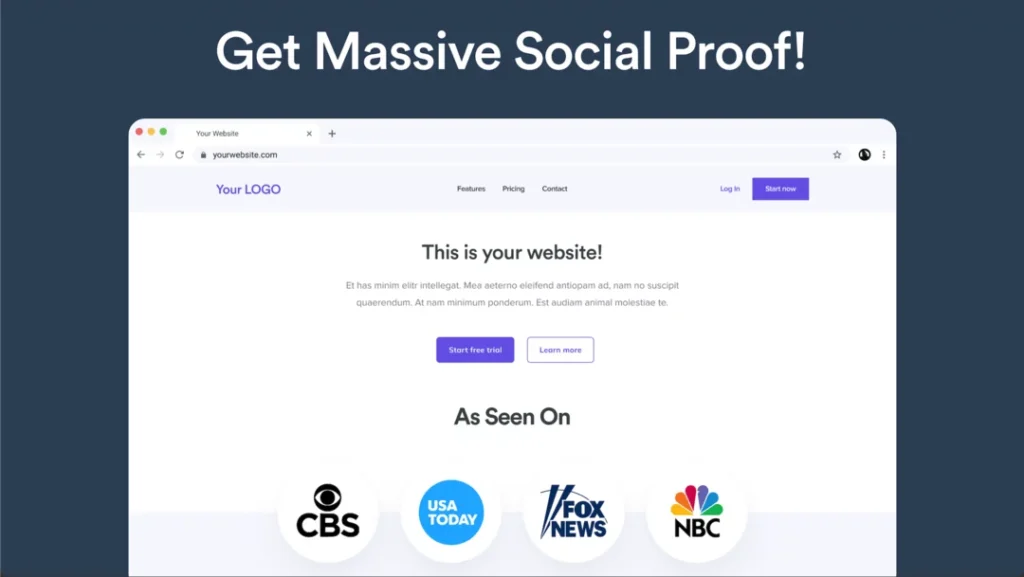 as seen on social proof